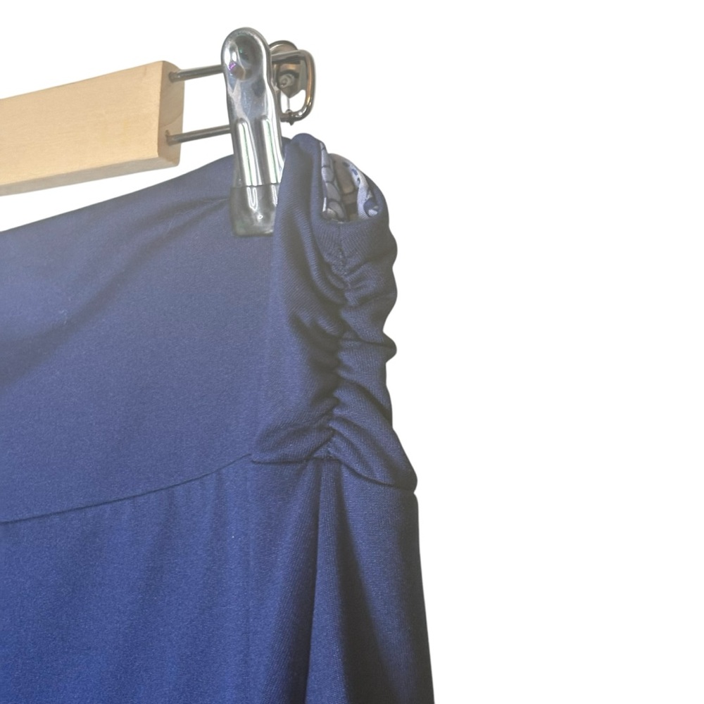 🔴5 for $40 SALE! 
Tranquility by Co. Clothing Blue Geometric Reversible Skirt S - Picture 6 of 7